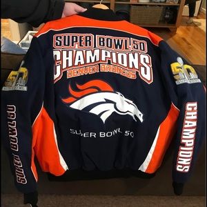Men’s 3XL Quilted Winter Jacket. Broncos SuperBowl jacket